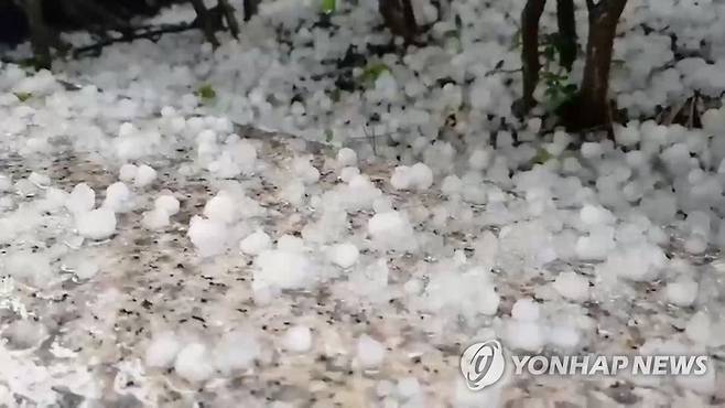 우박 [연합뉴스TV 제공]