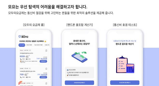 모요가 서비스하는 알뜰폰 문제 해결(출처: 모요)
