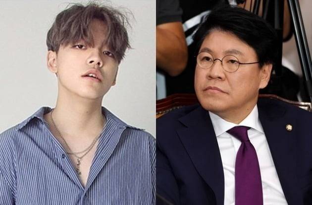 래퍼 노엘(좌측)과 아버지 장제원 국민의힘 의원