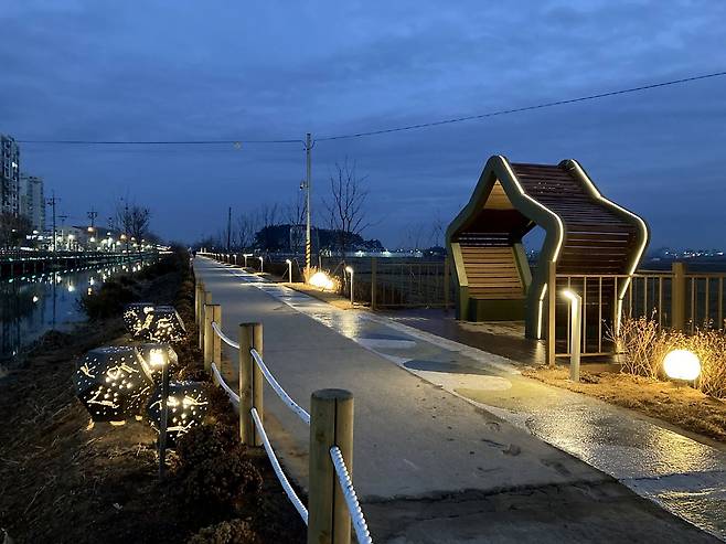 동산동 대간선수로 은하수로. /사진= 익산시