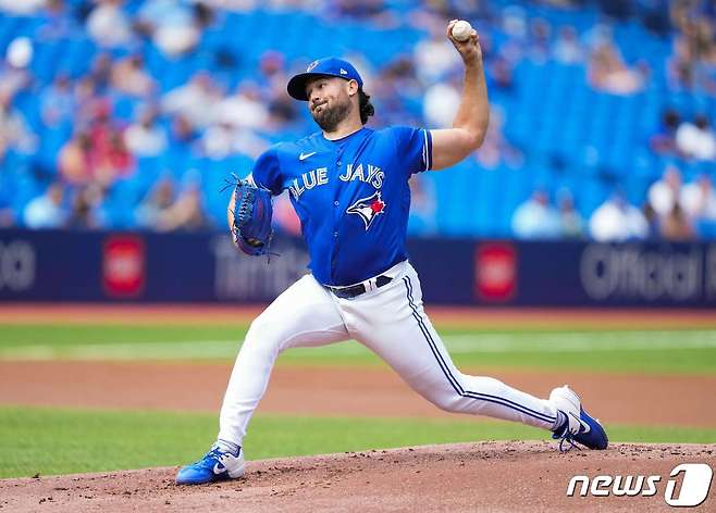 토론토의 '후반기 에이스' 로비 레이. © AFP=뉴스1