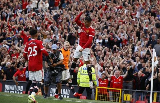 호날두가 맨유 이적 후 3경기 연속골을 터뜨렸다. [로이터=연합뉴스]