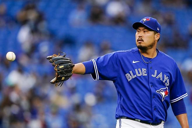 토론토 블루제이스 류현진이 부상자 명단에 올랐다. / 사진=로이터