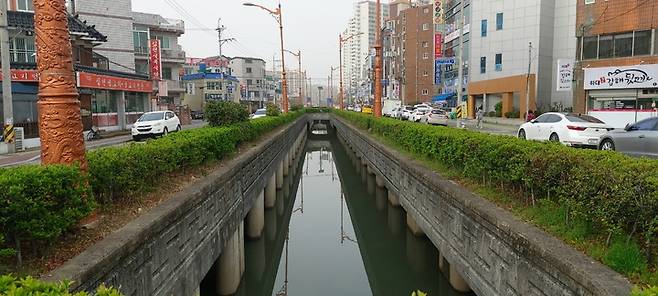 [진주=뉴시스] 진주시 도동 샛강. *재판매 및 DB 금지