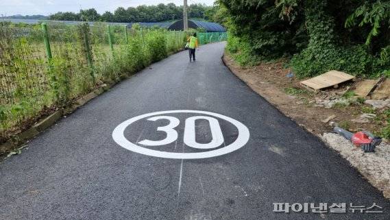 고양시 큰골마을 마을안길 포장 후. 사진제공=고양시