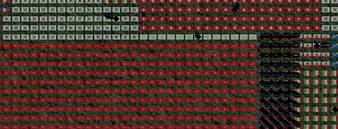 어스2 내 투자자들이 구매한 땅.[사진 출처 = 어스2]