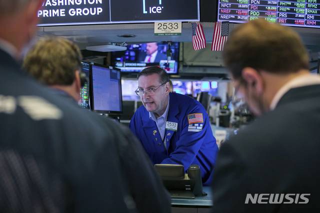 [뉴욕=AP/뉴시스] 지난 6월14일(현지시간) 뉴욕증권거래소(NYSE). 사진은 NYSE 제공. 2021.06.17.