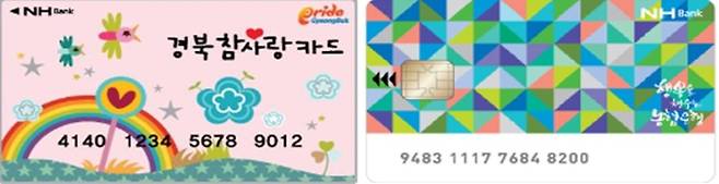 [안동=뉴시스] 급식 카드 디자인 변경 전(왼쪽)와 변경 후. (사진=경북도 제공) 2021.09.21 *재판매 및 DB 금지