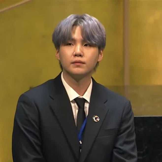 방탄소년단 슈가, UN총회 영감의 메시지 'PROUD OF SUGA'