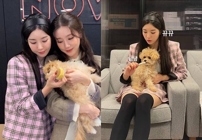 Kwon Eun-bi from IZ*ONE and (girl) children Mi-yeon have revealed a warm friendship.On Monday, Kwon Eun-bi released a two-shot shot with Mi-yeon on his Instagram story.In the photo, Kwon Eun-bi and Mi-yeon attracted Eye-catching with their pretty, identical beauty; Kwon Eun-bi emanated a youthful charm in a pink check costume.Mi-yeon revealed her deepened beauty in a semi-bundled hairstyle.Kwon Eun-bi also boasted a sleek leg that was revealed in a black nihi shirt, and attracted Eye-catching by revealing her affection with a dripping eye with a dogs gold.Meanwhile, Kwon Eun-bi succeeded in standing alone as the first Mini album OPEN; Mi-yeon is in the process of carrying out the children of NaverNOW. rumours.