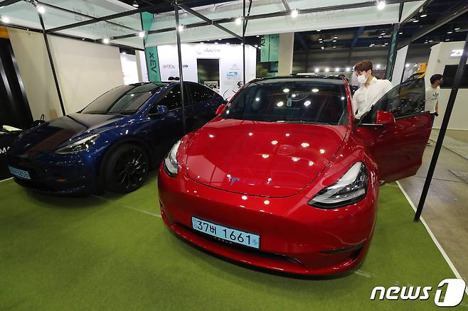 전기차 테슬라. (자료사진) © News1 박세연 기자