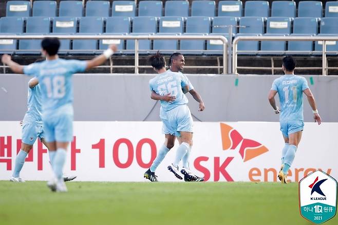 3경기 연속골을 터트린 대구의 에드가. (한국프로축구연맹 제공) © 뉴스1