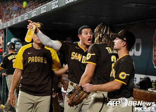 마차도와 타티스는 지난 세인트루이스 원정 도중 더그아웃에서 충돌해 논란을 일으켰다. 사진=ⓒAFPBBNews = News1