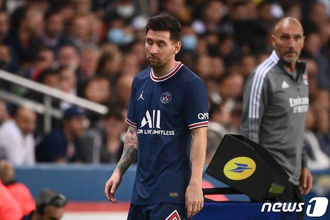 리오넬 메시가 리그1 2경기를 결장하며 UCL에 대비한다.© AFP=뉴스1