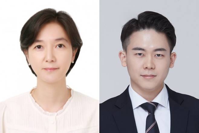 이수정 GIST 교수(왼쪽)와 졸업생 오상현씨. GIST 제공.