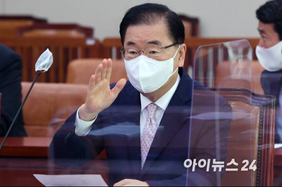 정의용 외교부 장관. [사진=김성진 기자]