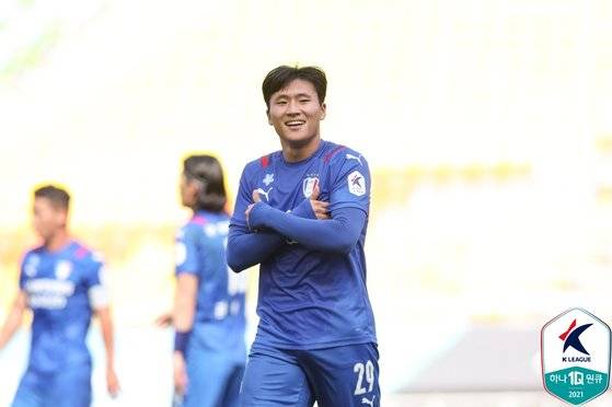 수원 삼성 정상빈. [사진 한국프로축구연맹]