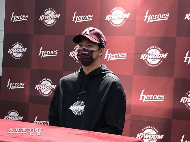 키움 안우진이 23일 고척 NC전을 마치고 인터뷰하고 있다.고척 | 김하진 기자