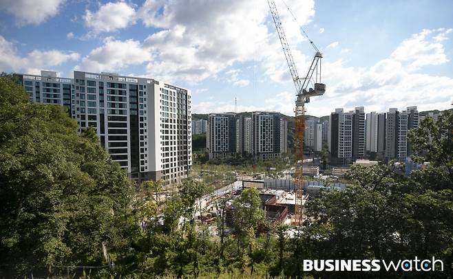 신축공사중인 대장지구/사진=이명근 기자 qwe123@