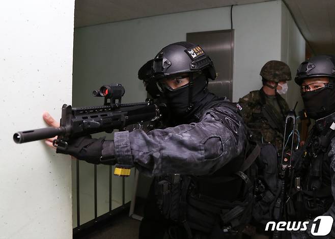 대테러 대응 훈련(육군 2군단 제공) 2021.9.24/뉴스1