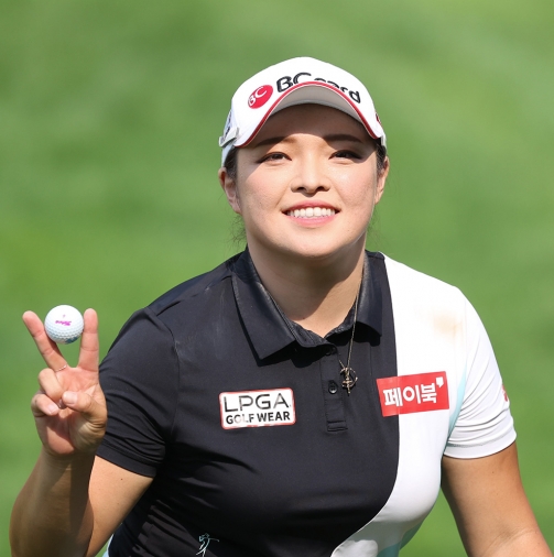 2021년 한국여자프로골프(KLPGA) 투어 엘크루·TV조선 프로 셀러브리티 대회에 출전하는 장하나 프로. 사진제공=KLPGA