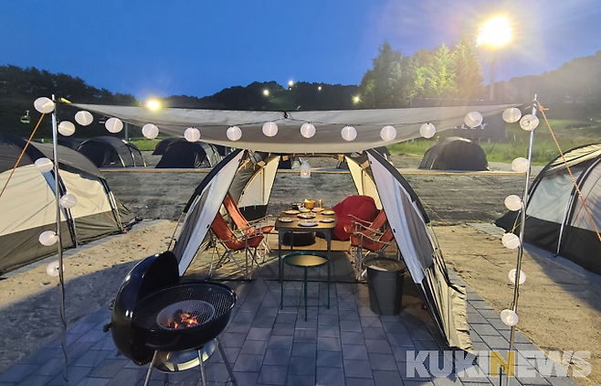 웰니스 관광지 ㈜HJ매그놀리아용평호텔앤리조트 글램핑파크.