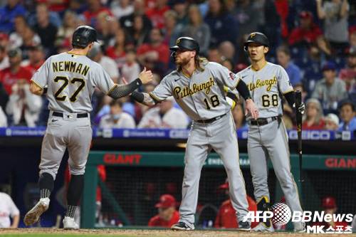 박효준은 1안타 1볼넷 1득점 기록했다. 사진(美 필라델피아)=ⓒAFPBBNews = News1