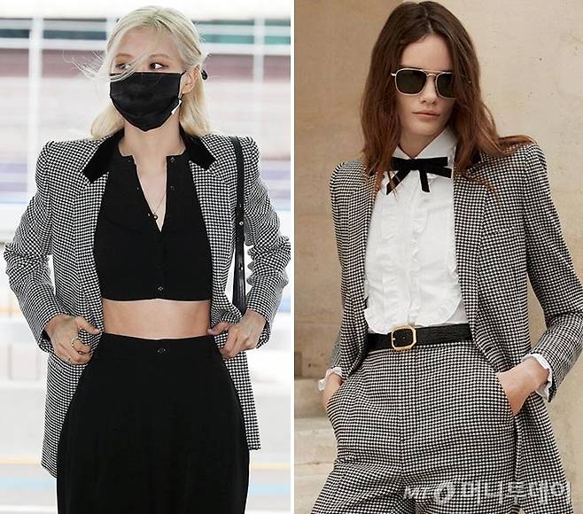 그룹 블랙핑크 로제/사진=임성균 기자, 생로랑(Saint Laurent)