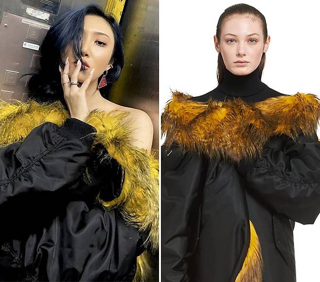 그룹 마마무 화사/사진=화사 인스타그램, 프라다(Prada)