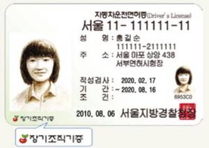 장기기증 희망 등록을 할 때 '운전면허 표기'를 함께 신청하면 갱신·재발급 시 확인할 수 있다./사진=국립장기조직혈액관리원 제공