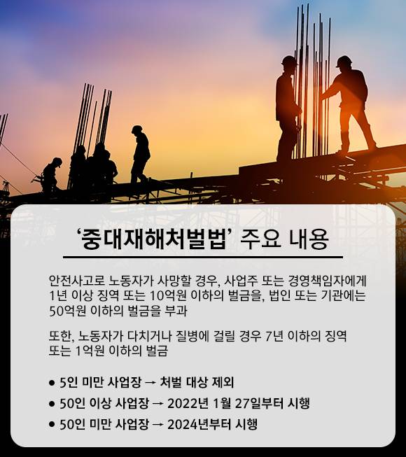 중대재해처벌법 주요내용.