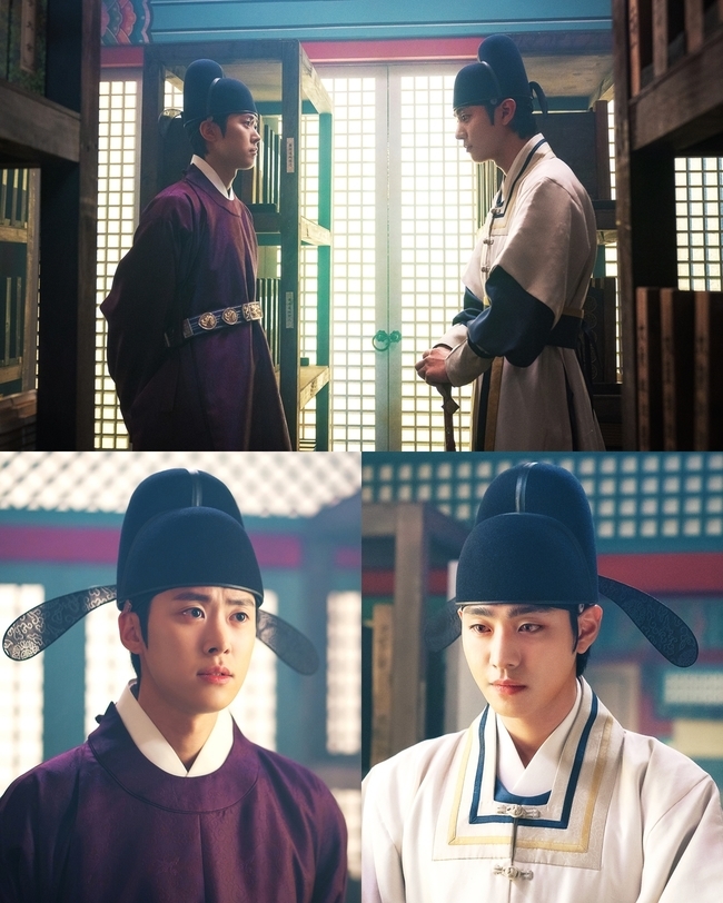 Ahn Hyo-seop and the nerve war of resonance unfold.SBS Mon-Tue drama Timmy Hung (played by Ha Eun/directed by Jang Tae-yu) started the triangular romance between Hamam (Ahn Hyo-seop) and Yang Myung Dae-gun (Resonance) between Timmy Hung (Kim Yoo-jung).In the last seven endings, Haram blocked the path of the Yangmyung army with Timmy Hung and said, My promise was first, causing excitement and tension to rise.On September 28, the production team of Timmy Hung released the 8th screen, which Haram and Captain Yang Myung faced with a hard look after the end of the storm where the triangle exploded.In the photo, Haram and Yangmyung are looking at each other with a cold face. The two people who are spreading the nerves that have never been before are talking about Timmy Hung.The conversation between the two people who answer the question of Yangmyung Daegun and the question of Haram again to Yangmyung Daegun is continuing to tense tension.Earlier, Haram attracted attention with his concern for the Yangmyeong army, who was curious about Timmy Hung.Yang Myung Dae-gun said, I am interested as a chemist, but he made me guess the extraordinary feelings from taking Timmy Hung.It was also Yangmyeong Daegun that first appeared in front of Timmy Hung, who came out of Harams house and was alone.Harams behavior in front of Timmy Hung, taking out the promise that he could not keep as a child late, was more aggrieved because Harams heart was suppressed.Harams narration, I am sorry, my lord, I can not send you this way, in the 8th preview video, revealed a clear heart toward Timmy Hung.