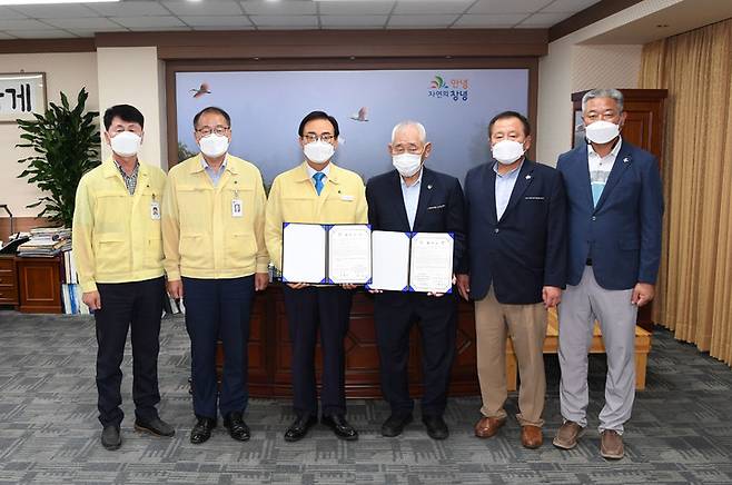 창녕군, 전국시·도대항 장사씨름대회 3년간 유치 협약. (사진=창녕군 제공) *재판매 및 DB 금지