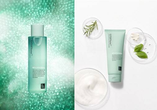 마이스킨솔루스 시토피움™ 리포솜 워터 에센스와 시토피움™ pH 밸런싱 폼 클렌저 (사진제공=마이스킨솔루스)