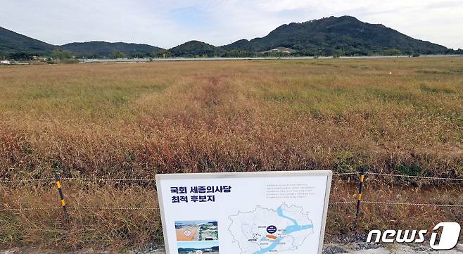세종시에 위치한 국회 세종의사당 후보지 모습. © News1 장수영 기자