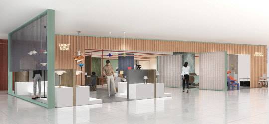 오는 10월 1일 서울 자양동 소재 건대스타시티점에 오픈하는 큐레이션 리빙 복합 매장 '테일러드 홈'의 조감도. 롯데백화점 제공