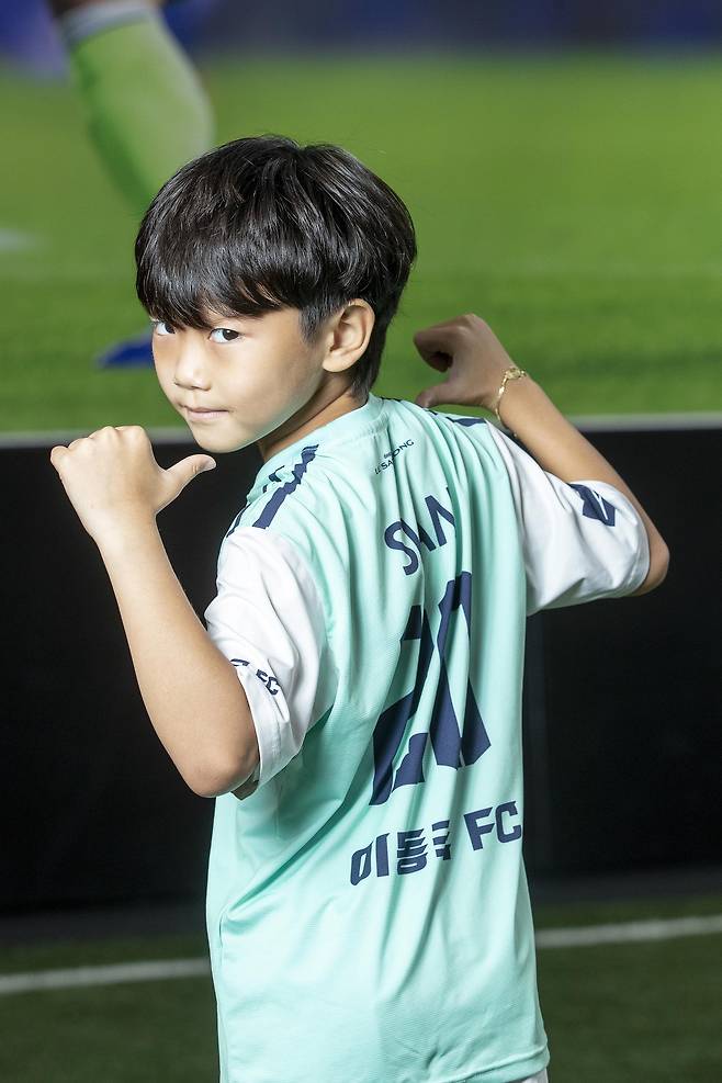 이동국의 막내아들 시안. 장진영 기자