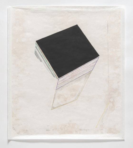 서승원, 판화, Simultaneity 69-K 1969 Woodcut, 60 x 44 cm. [사진 PKM갤러리]