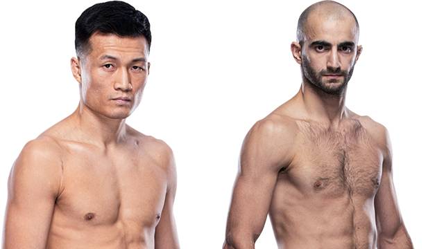 UFC 페더급 4위 정찬성(왼쪽)이 같은 체급 8위 기가 치카제(오른쪽)와 종합격투기 대결을 펼칠 확률이 낮아졌다는 소식이다. 사진=Ultimate Fighting Championship 프로필