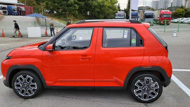 현대차 캐스퍼 1.0 터보 인스퍼레이션 트림 측면부/사진=이강준 기자