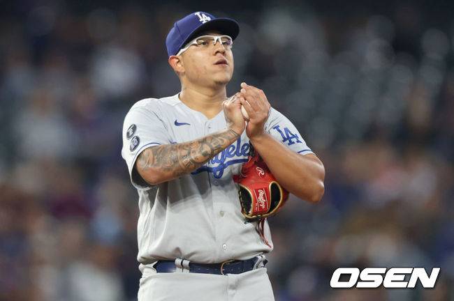 [사진] 다저스 투수 유리아스는 2021년 10월 3일(한국시간) 밀워키전에서 선발 등판할 예정이다. ⓒGettyimages(무단전재 및 재배포 금지)