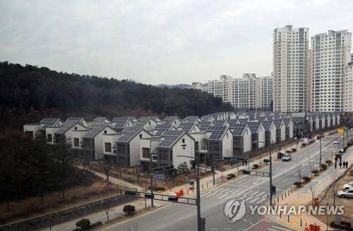 세종 시내 제로에너지 단독주택단지 [연합뉴스 자료사진]