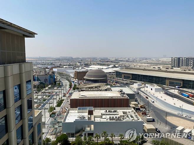 개막 앞둔 2020 두바이 엑스포 행사장 [로이터=연합뉴스 자료사진]