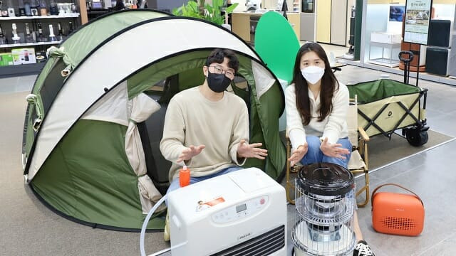 롯데하이마트는 이 달 들어 팬히터, 심지식 히터 등 캠핑용 히터 상품 매출이 전년 대비 60% 이상 늘었다고 밝혔다. (사진=롯데하이마트)