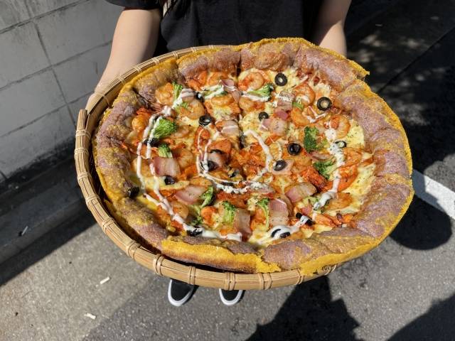 피자는 가장 큰 용기가 필요했어!