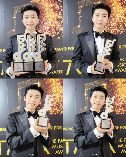 Lim Young-woong showed off her dazzling tuxedo figureOn the 2nd, Lim Young-woongs official SNS account said, [2021 The Fact Music Awards] Artist Lim Young-woongs Fan & Star Trot Popular Award Fan & Star Passion Award - Trot Mens 3rd Prize.Thank you all for your heartfelt gratitude in the heroic era. In the photo released together, Lim Young-woong is dressed in a black tuxedo and taking a trophy-certified shot.He won three trophies, including the Trot Popular Award, Passion Award, and the Trot Mens Most Vote Award, which was also the same Lim Young-woong heyday in 2021.Lim Young-woong, who won the first prize in the TV Chosun Mr. Trot broadcasted in 2020, is leading the trot craze with Yeongtak, Lee Chan Won, Jang Min Ho, Jung Dong Won, Kim Hie-jae and Kim Ho Joong.SNS