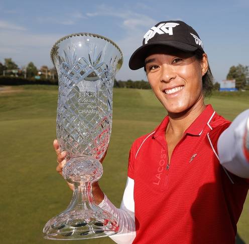 미국여자프로골프(LPGA) 투어 숍라이트 클래식 우승을 차지한 셀린 부티에. 사진제공=Getty Image_LPGA