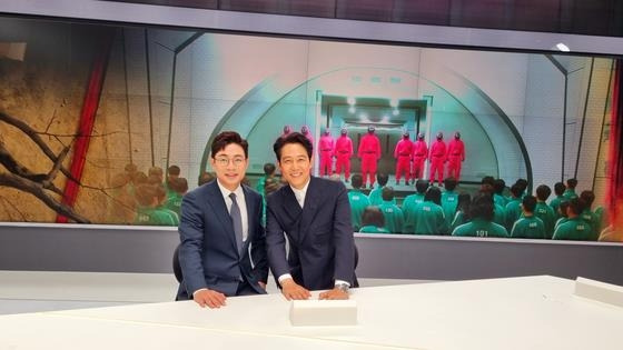 '뉴스룸' 출연한 이정재(오른쪽) [JTBC 제공. 재판매 및 DB 금지]