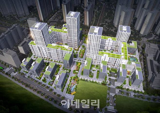 강일 어반브릿지 조감도(사진=DL이앤씨)