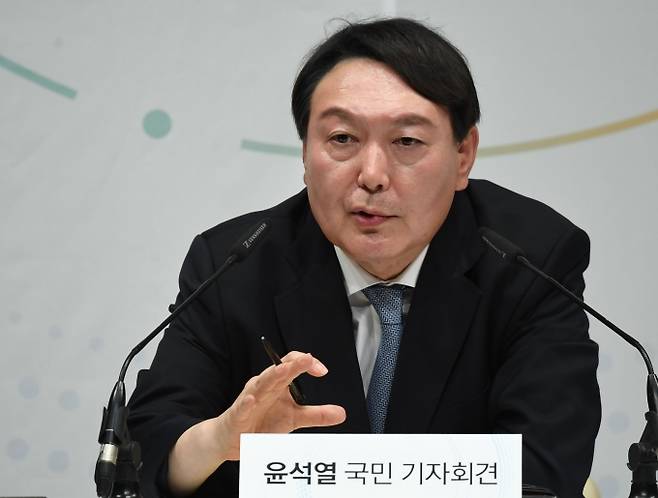 윤석열 국민의힘 대선 경선 후보. 공동취재사진